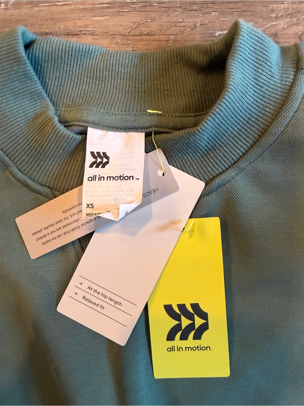 all in motion Moss Green Crewneck Sweatshirt - Picture 2 of 4